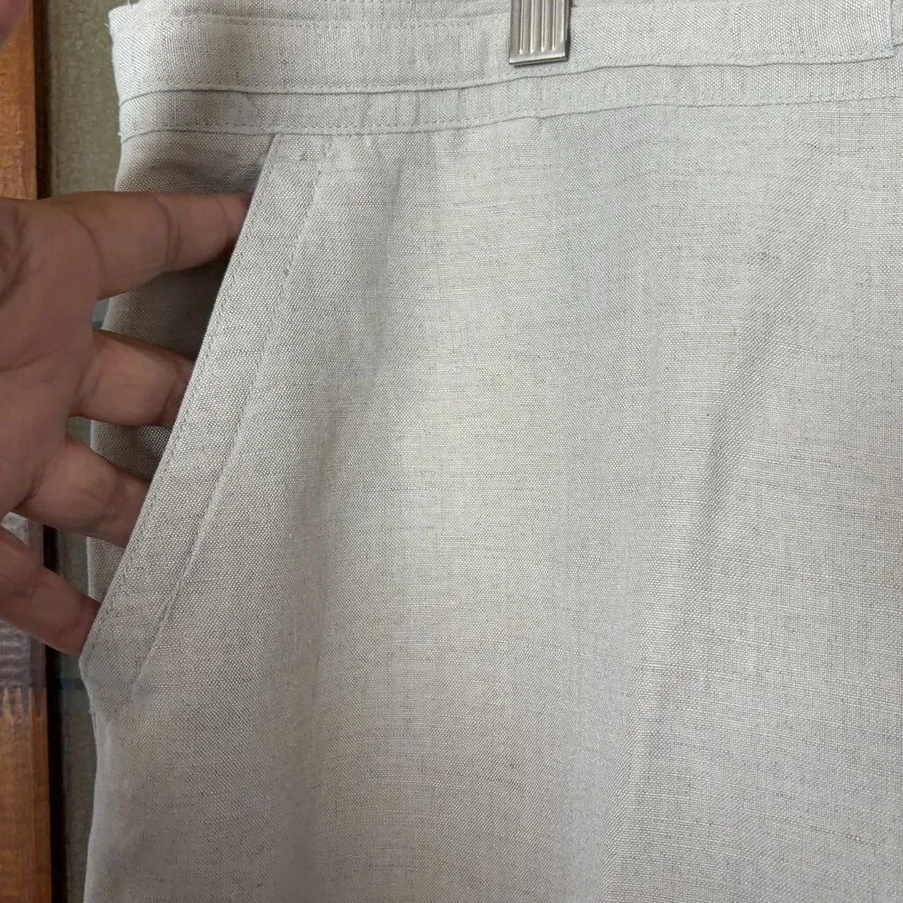 Cubavera Men's Wide Leg Linen Lightweight Pull On Beach Wedding Size XXL